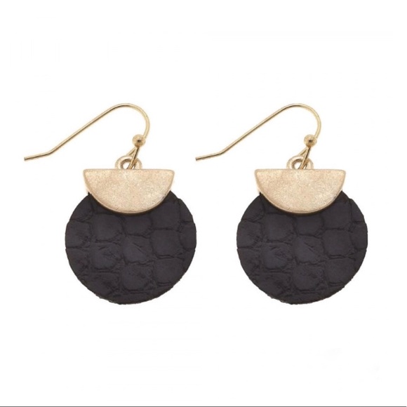 💙3/$20 Faux Leather Snakeskin Earrings - Picture 2 of 2